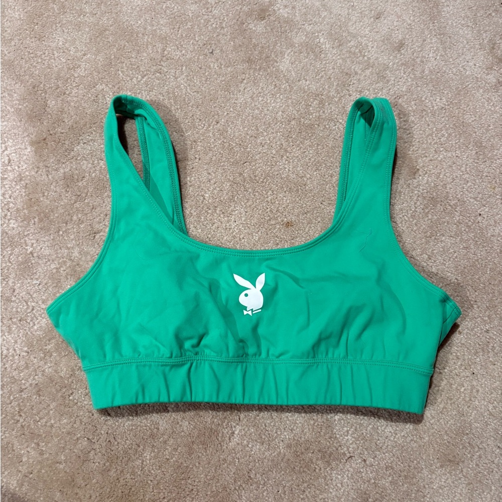 PLAYBOY Vibrant Green Sports Bra